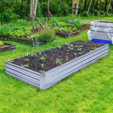 galvanised steel planter box|4x8 galvanized containers for gardening.